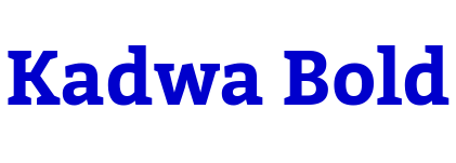 Kadwa Bold 字体